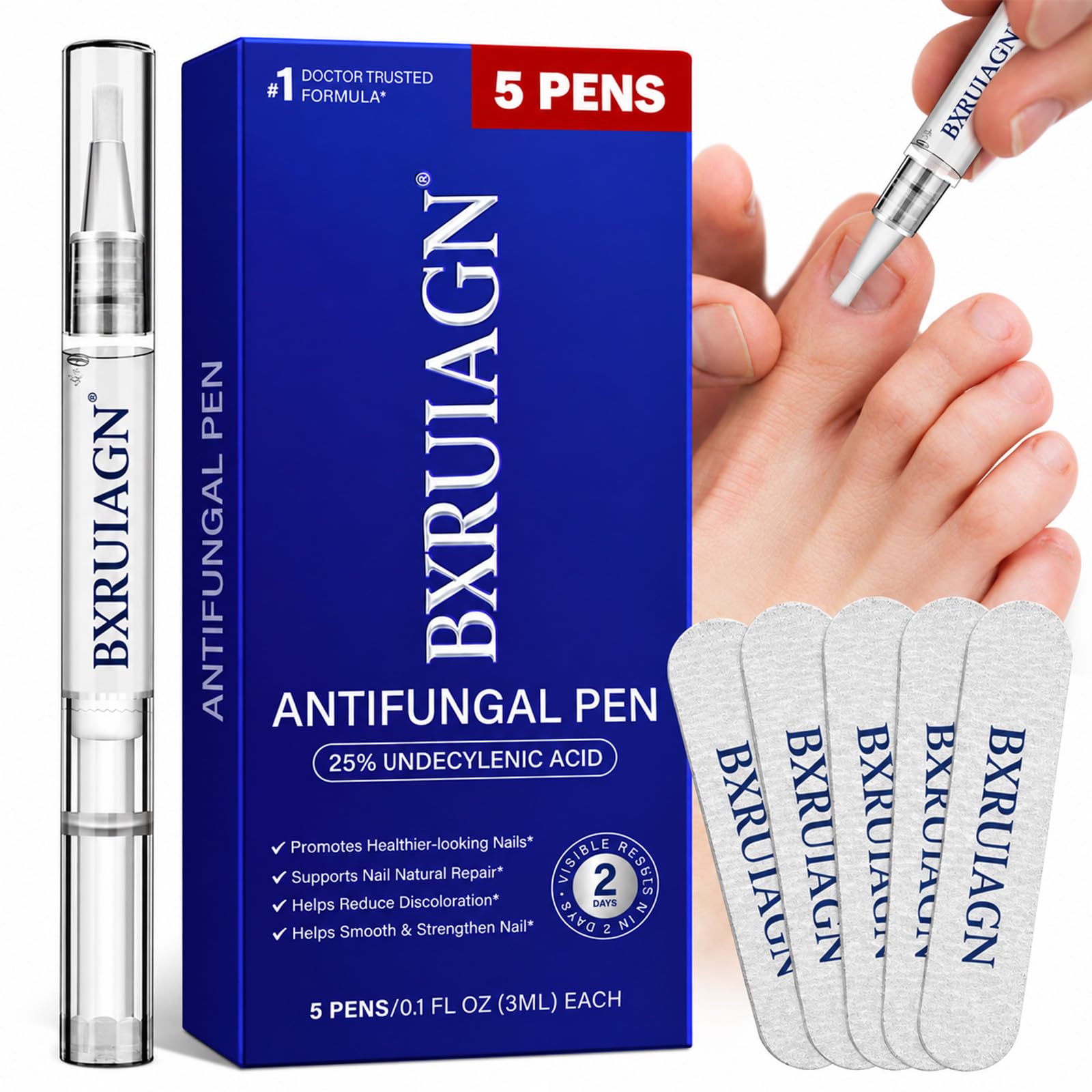 Toenail Repair Pen - 25% Undecylenic Acid, Tea Tree Oil - 5PCS