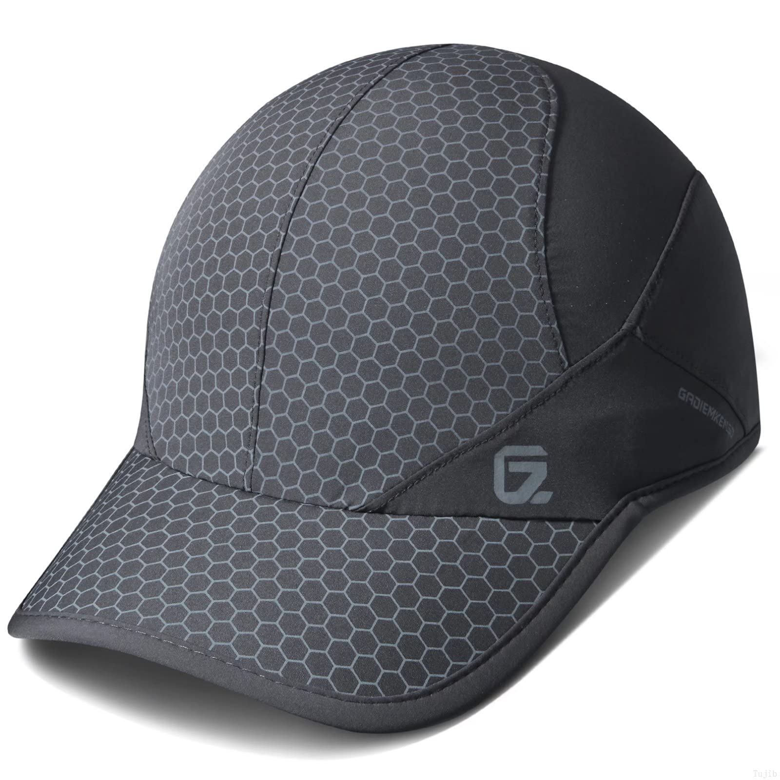GADIEMKENSDStretch Sport Hat with Soft Brim Quick Dry Lightweight Breathable Running Caps Unisex