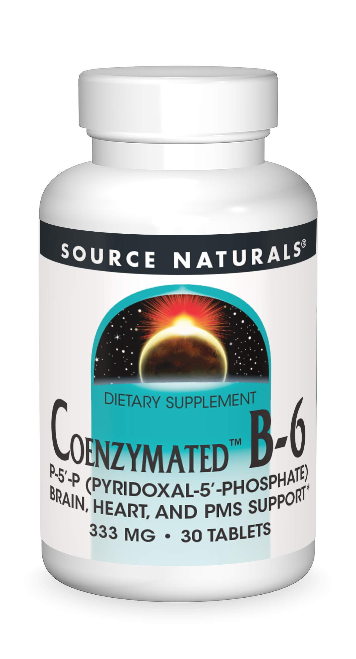 Source Naturals Coenzymated B-6, Promotes a Healthy Nervous System*, 333mg - 30 Tablets