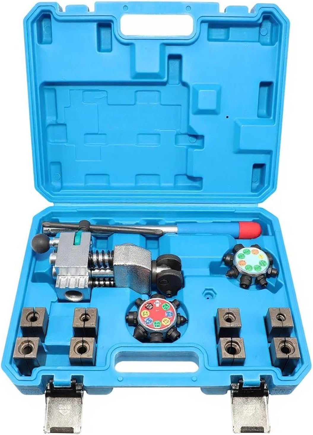 45°/37° Professional Brake Tube Line Flare Brake Pipe Flaring Tool 45/37 degree Set, Single, Bubble, Double Flare Tool Kit(45and37)