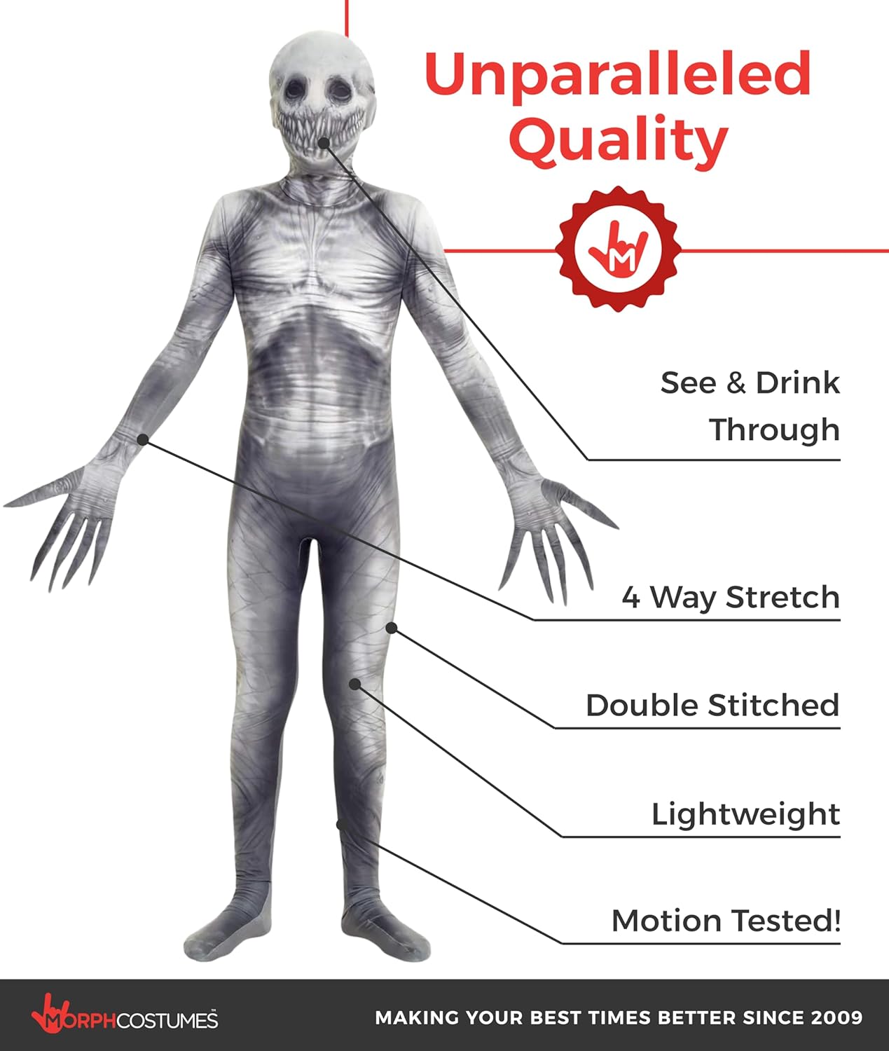 Morphsuits The Rake Costume for Kids, The Rake Costume Kids, Boys Rake, Scary Costumes for Boys