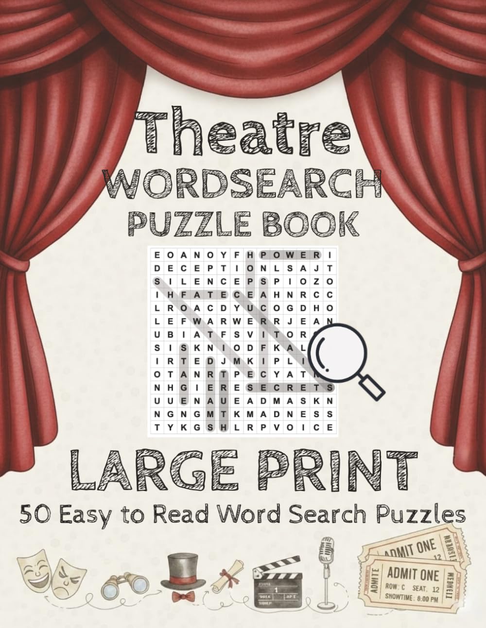 Theatre Wood Search Puzzle Book (Miss Puzzled Extraordinary Wood Search Puzzle Books)