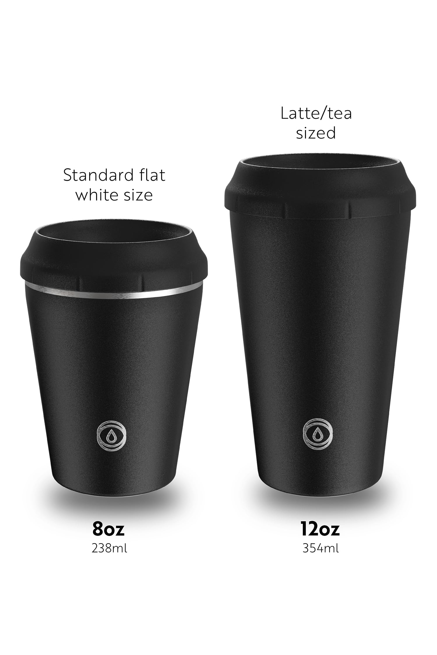 TOPL Stroll Reusable Travel Mug Short 8oz, Insulated Leakproof Coffee Cup  with Patented 360 Drink - BigaMart