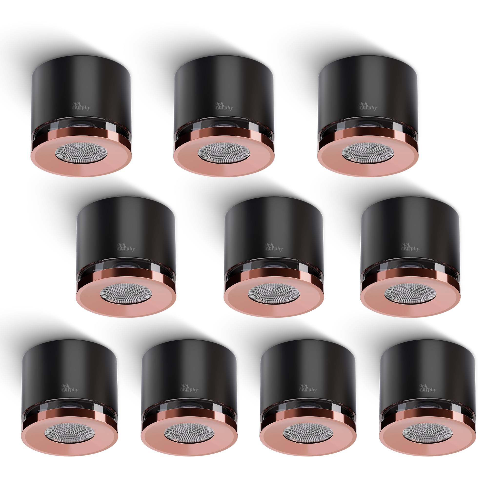Murphy 3W LED Crystal Surface Mount Light | Warm White | Premium Cylindrical Design | Compact 40mm Height | Efficient Heat Conduction | BIS Approved | 2 Years Warranty | Pack of 10