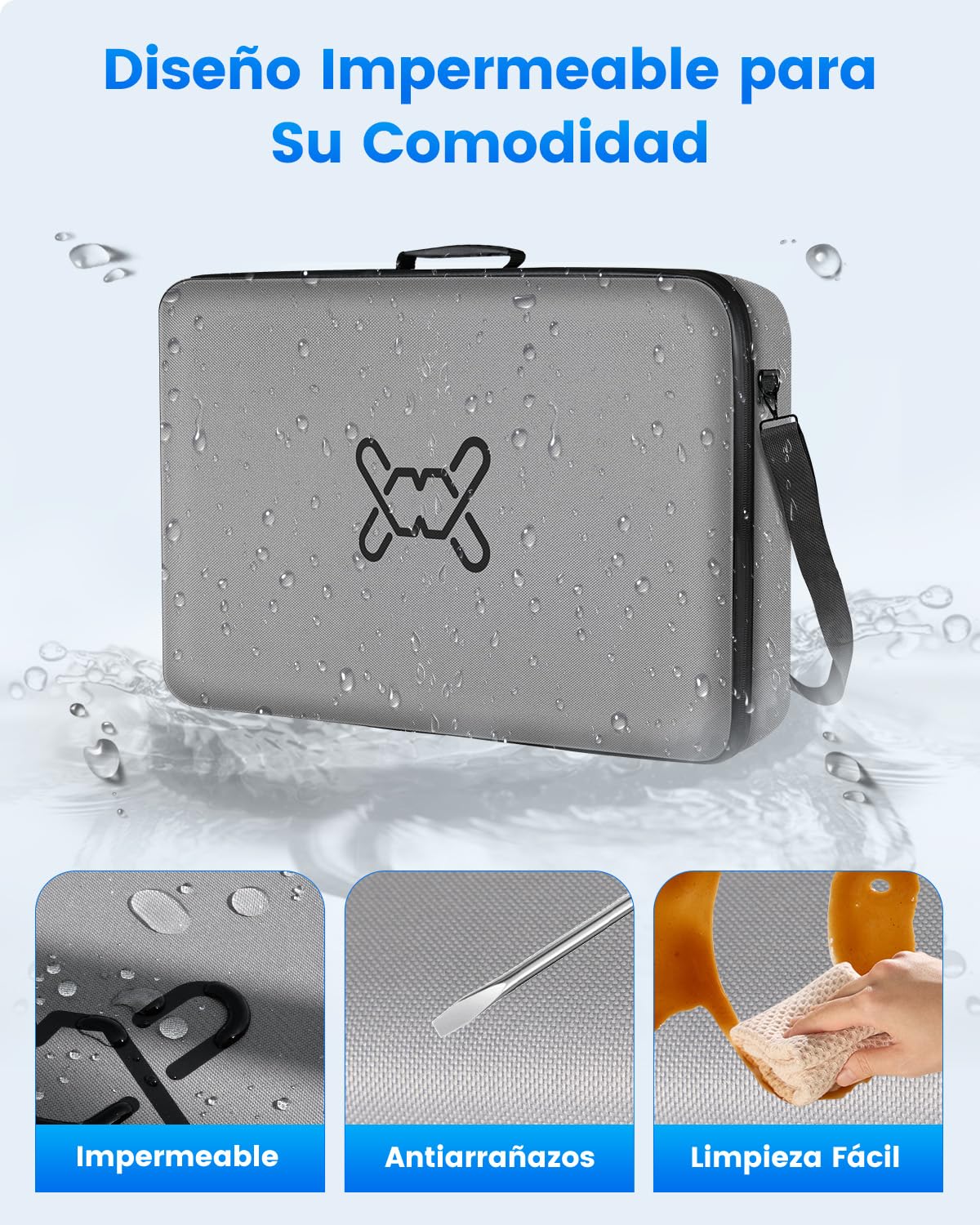 Mwin Funda de Transporte para Starlink Gen 3 - Bolsa Impermeable y Antigolpes para Antena V3. Portátil, Ideal para Autocaravanas y Exterior, Protege tu Kit y Accesorios Starlink Gen 3