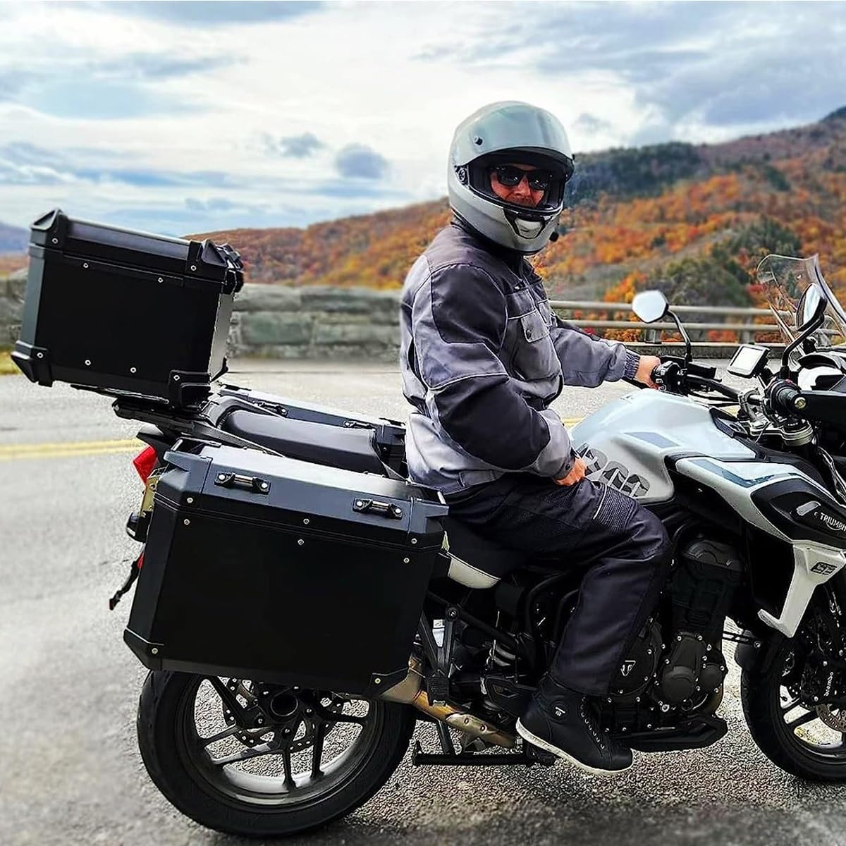 Maverick M Maleta Trasera Aluminio Para Moto De 46 Litros Universal