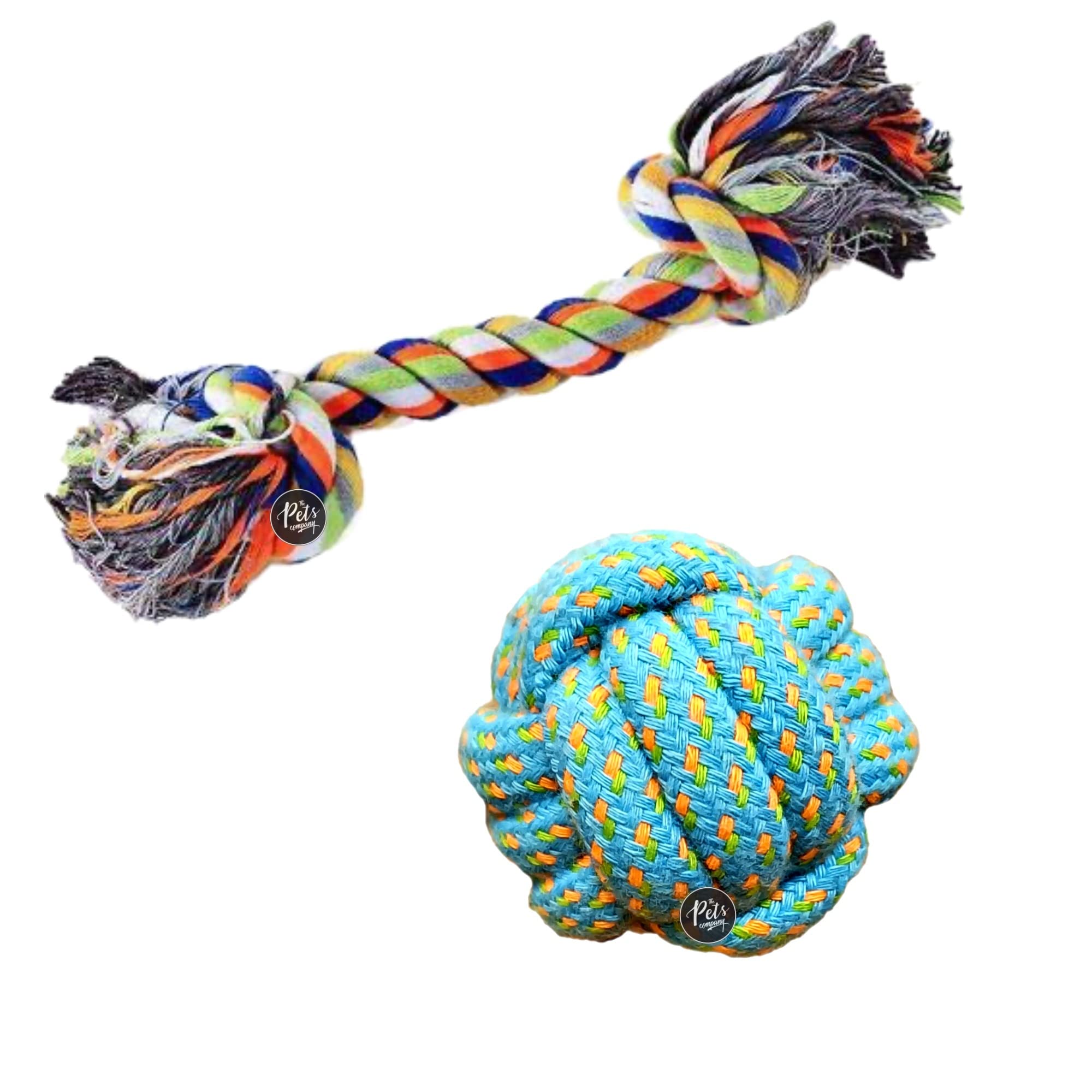 The Pets Company Dog Rope Toys for Puppy Teething & Training (2 Knot + Ball Toy), Dog Toy Combo of 2 for Small Dogs & Puppies (B0BQGN9GX6) Amazon Price History, Amazon Price Tracker