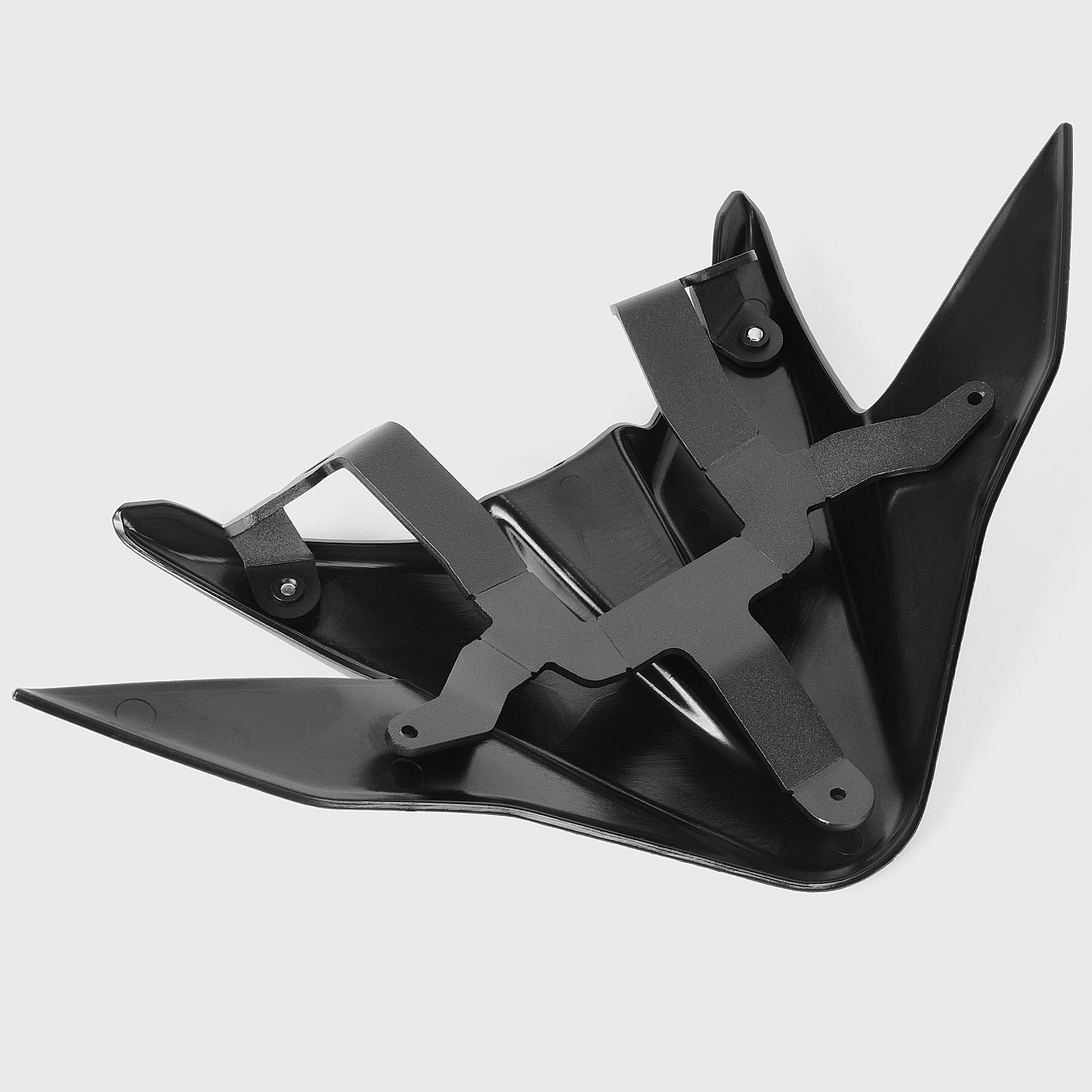 WOOGA Ruota anteriore Copertura superiore Parabordi Becco Naso Cono Estensione Cowl per YA&MA&HA Tracer 9 GT Tracer 900 2021 2022 2023 TRACER 9GT Accessori moto (Nero)