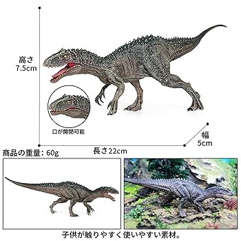 Amazon | MAIBED 恐竜フィギュア 収納ボックス 図鑑 柵 植物付き