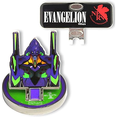 Amazon エヴァンゲリオン フリップアップマーカー 初号機 エヴァゴルフ Eva Golf キャラクター グッズ アニメ ゴルフ クリップマーカー エンタメゴルフ ゴルフマーカー