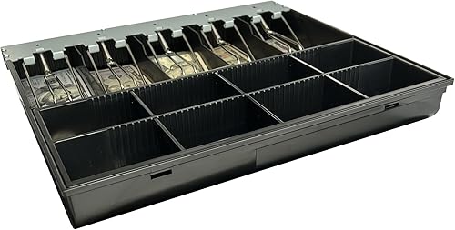 SOLUX Bandeja de cajón de efectivo, inserto de caja registradora, inserto de cajón de efectivo, bandeja de repuesto de 5 billetes8 monedas,