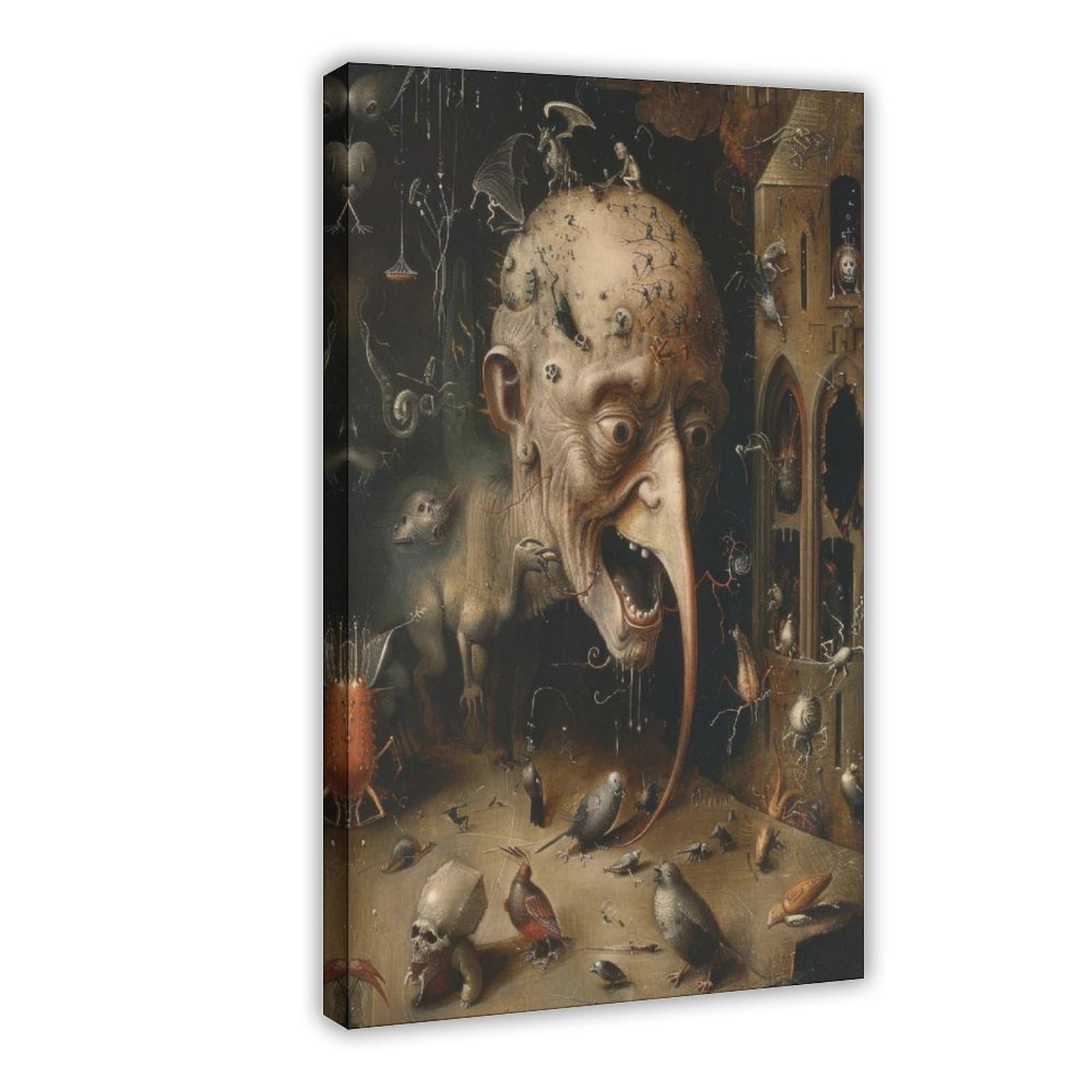 Wjwart Vintage Hieronymus Bosch Print Canvas Poster Wall Art Print Picture Paintings 12X18inch(30X45cm)