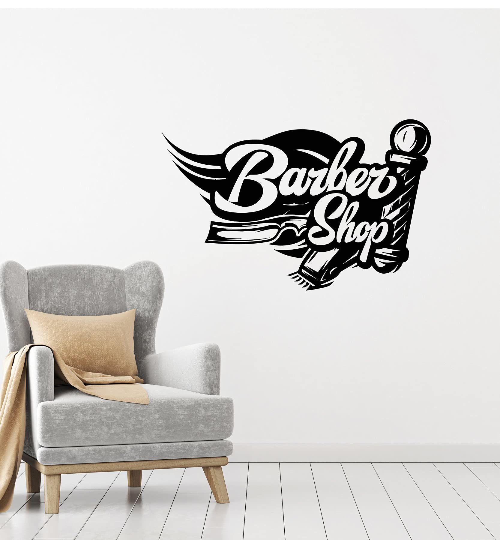 Barbershop Quotes Wall Sticker for Beauty Parluor Massage Spa Hair Salon Quotes Make Up Nail Art Decal L X H 45 X 30 Cms-image-0