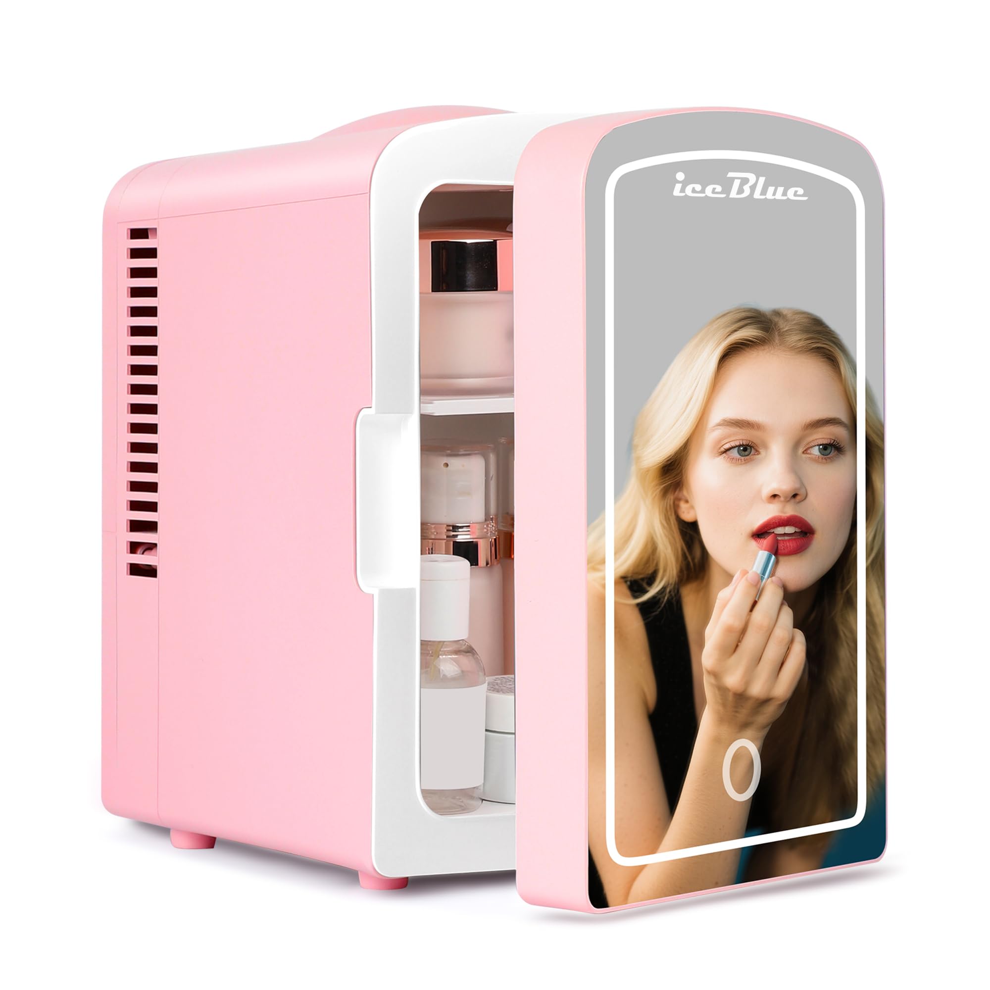 Iceblue HK-LS-4YM-PINK 0.1 cu ft Beverage Cooler Pink