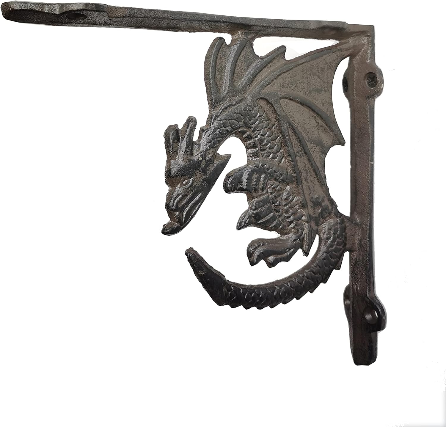 Top Brands Floating Shelves Wall Mounted Home Decor Wooden Shelving -Wall Storage Shelves - Display Shelf Brackets 23.5 Inch， Decorative Dragon Wall Shelf Brackets