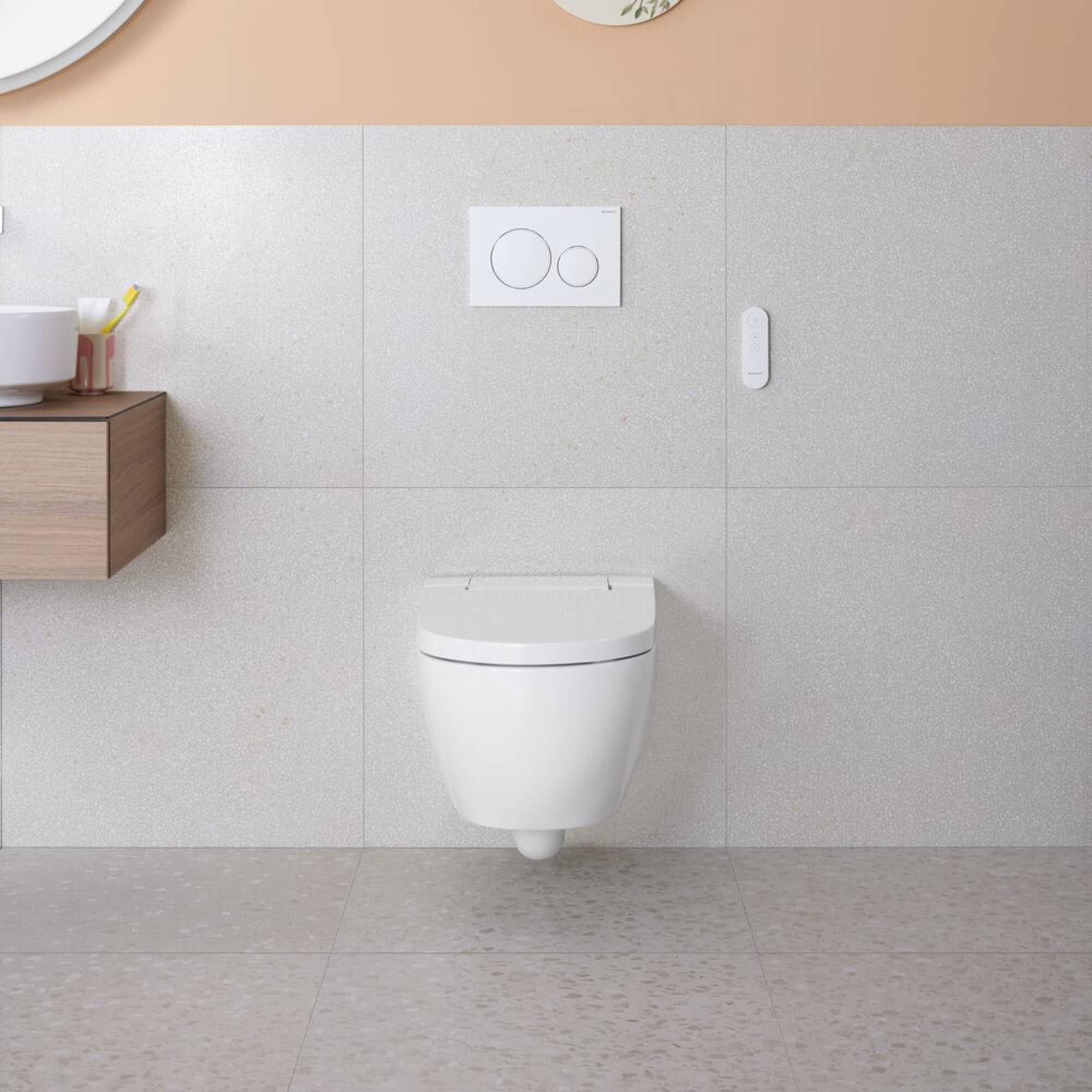 Geberit AquaClean Alba WC douche, installation complète, WC suspendu, 146.350.01.1, 146.350.01.1
