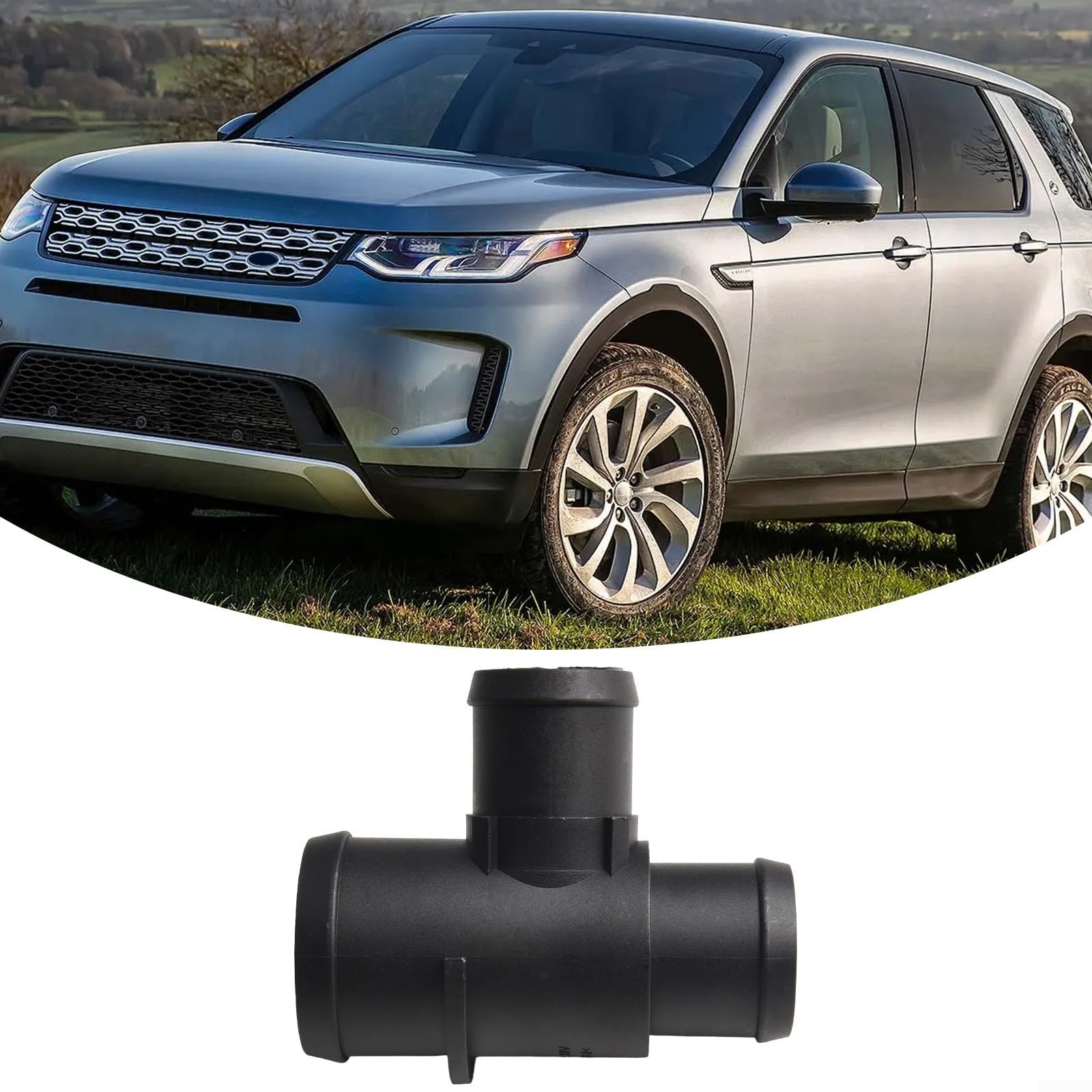 Connettore termostato per tubo dell'acqua per Rover Range Sport Discovery 4 3.0 TDV6 SDV6 2010-2016 LR025969 LR020126 nero ABS