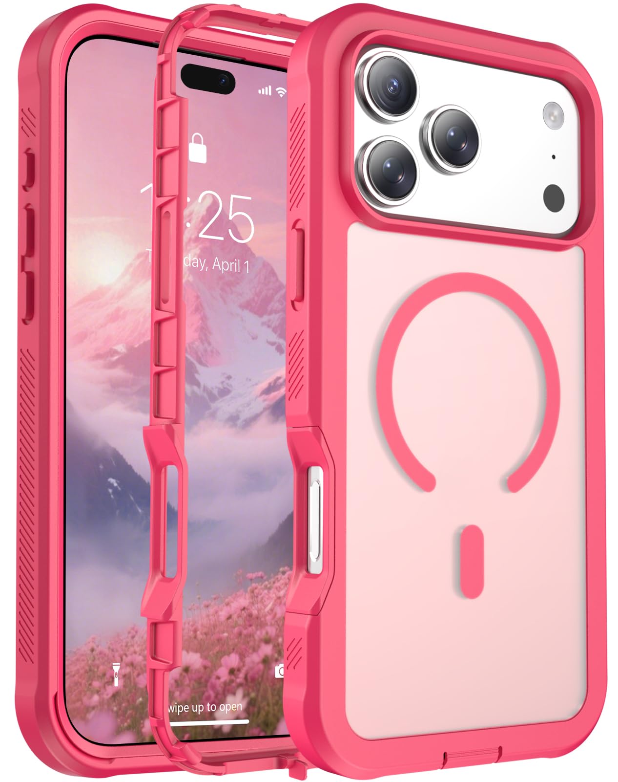 jaroco Magnetic for iPhone 18 Pro Max Case/iPhone 17 Pro Max Case Rose