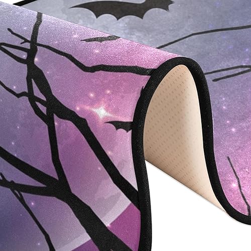 Miniatura 5 de xigua Alfombra de pasillo lavable de 2 x 6 pies con parte trasera de goma, antideslizante para interiores, sala de estar, pasillo, cocina