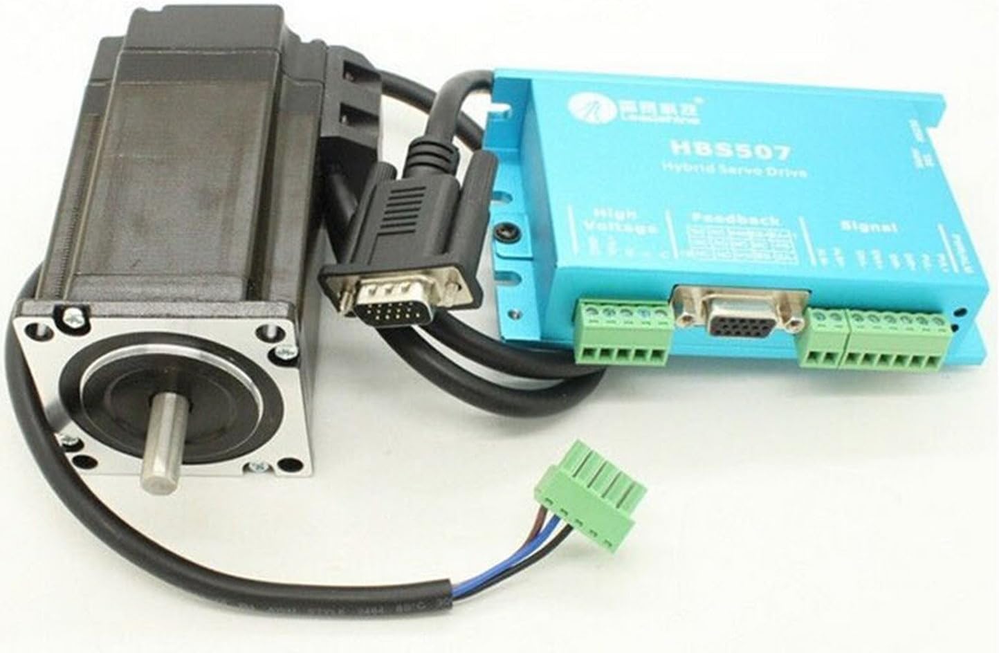 Jian ya na New Leadshine 3 phase servo Drive HBS507 +573HBM20-1000 Motor 2.0N.m From HBS57