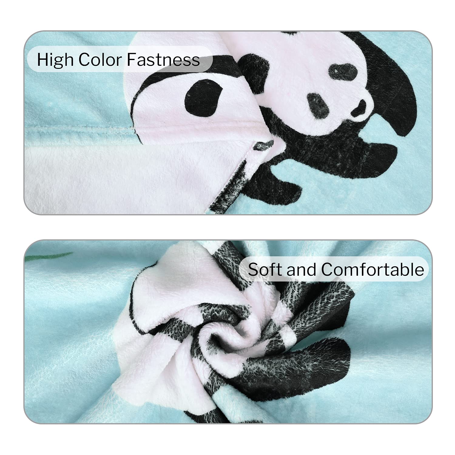 Amazon.co.jp: RosieLily パンダブランケット 大人用 パンダ