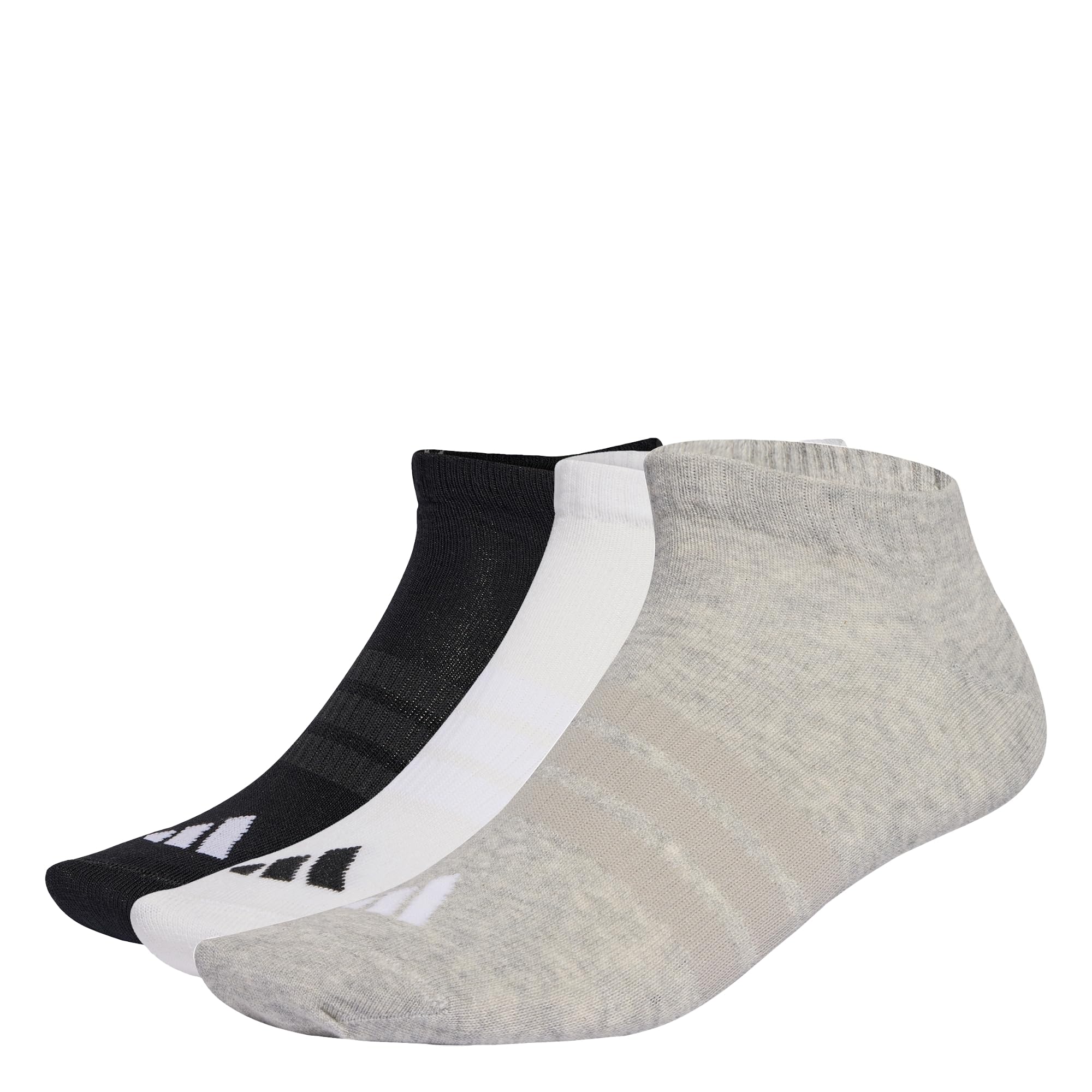 adidas Unisex Kids THIN&LIGHT ESSENTIALS LOW CUT SOCKS 3 PAIR PACK KXXL