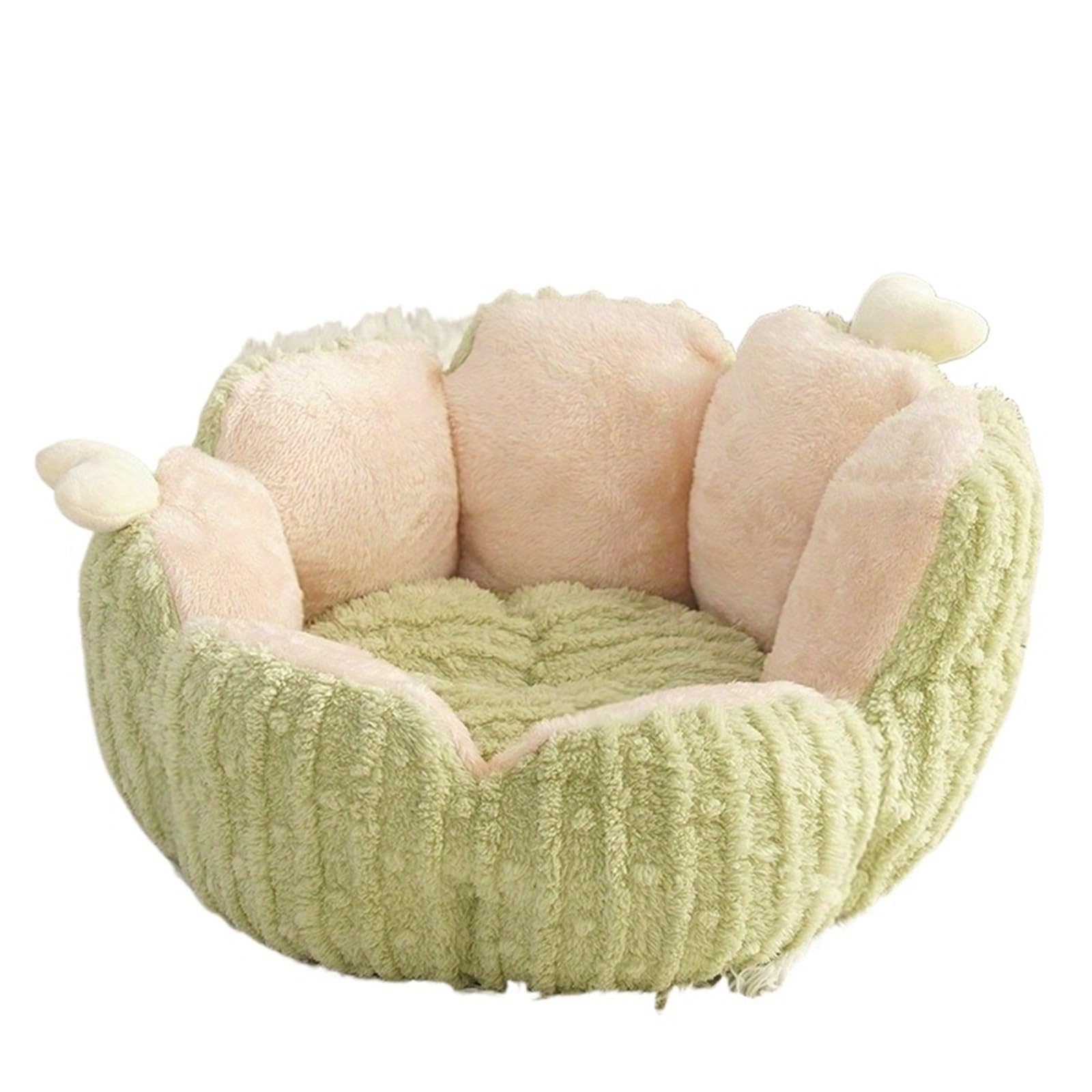 Generisch Katzenbett Katzenbett, warm, Hundezubehör, Flauschige Häuser und Lebensräume, Plüschhaustier for den Winter, Waren, Hauskissen, Dinge, Welpenprodukte, Korb(L 60cm)