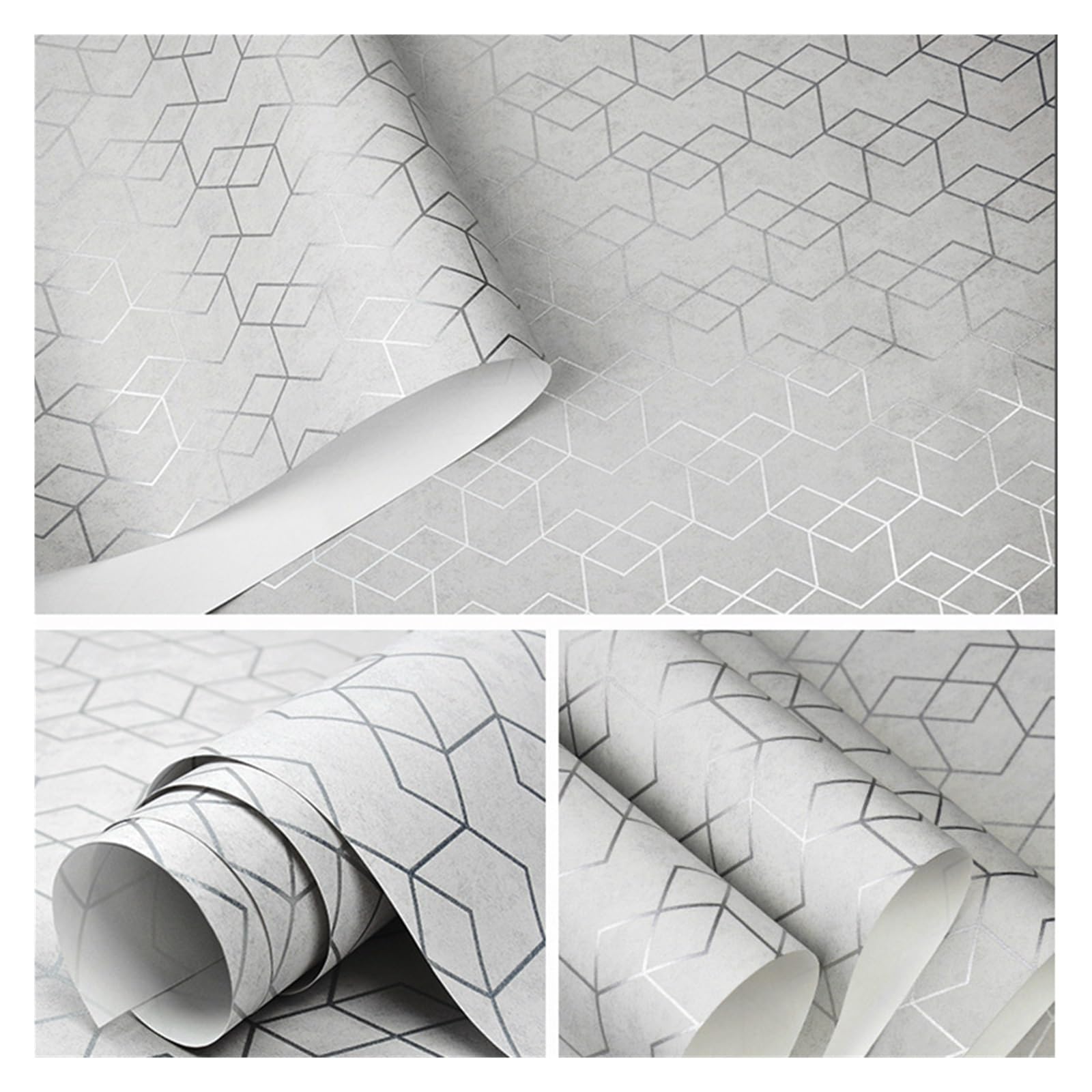 Wwpmnqd Color01 Wallpaper Modern Simple Geometric Pattern Striped Non-Woven Wallpaper Bedroom Living Room For Living Room(Color01)
