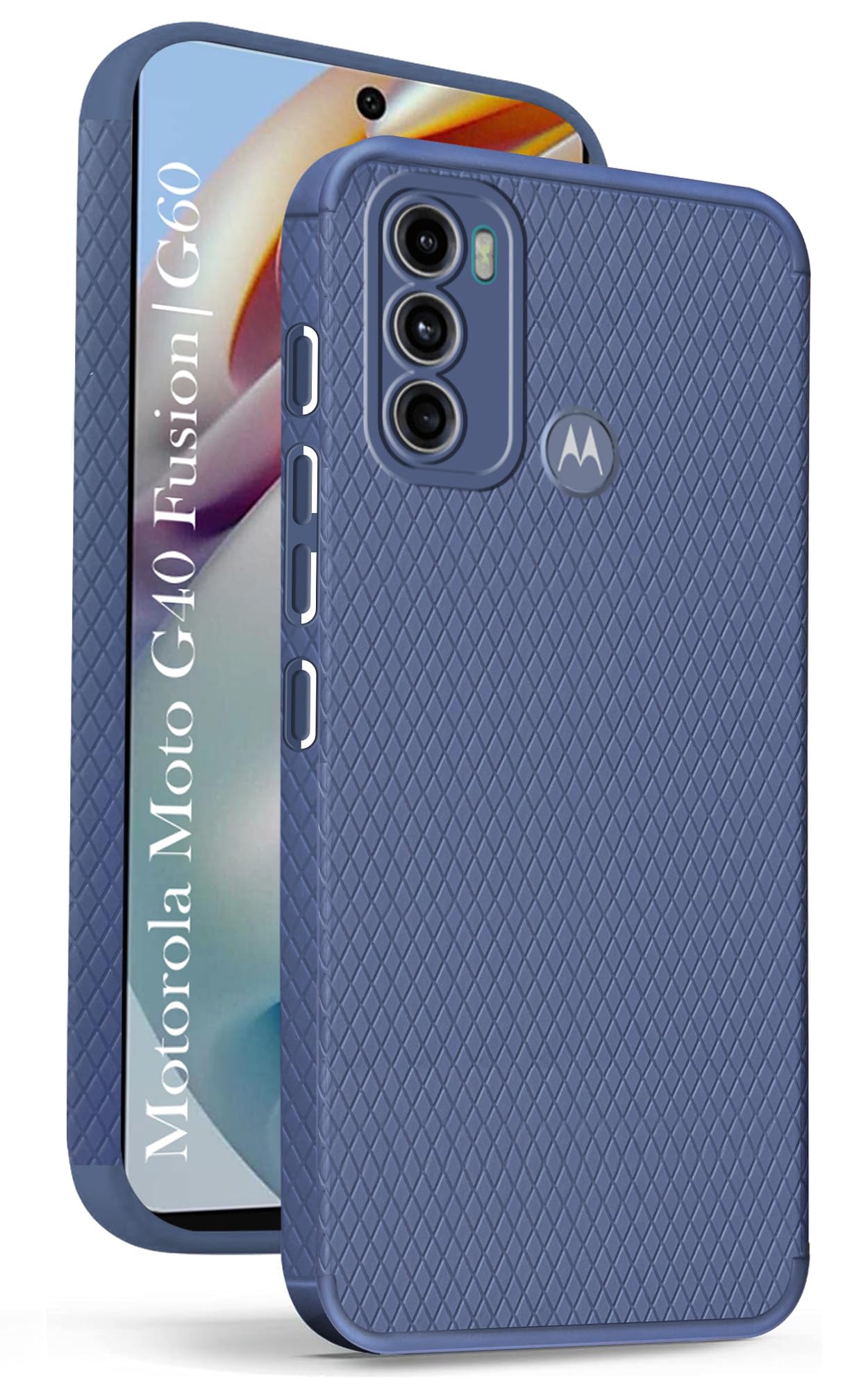 Jkobi Back Cover Case for Motorola Moto G40 Fusion | G60 (Liquid Silicone | Side Grip | Camera Protection)
