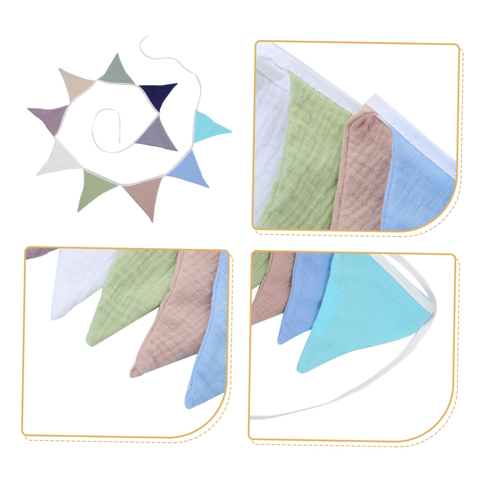 ABOOFAN Lot De 4 Banderoles De Festival À Suspendre Pour Fête Danniversaire Baby Shower