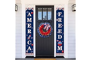 Patriotic Memorial Day Banner for 4th of July Fireworks