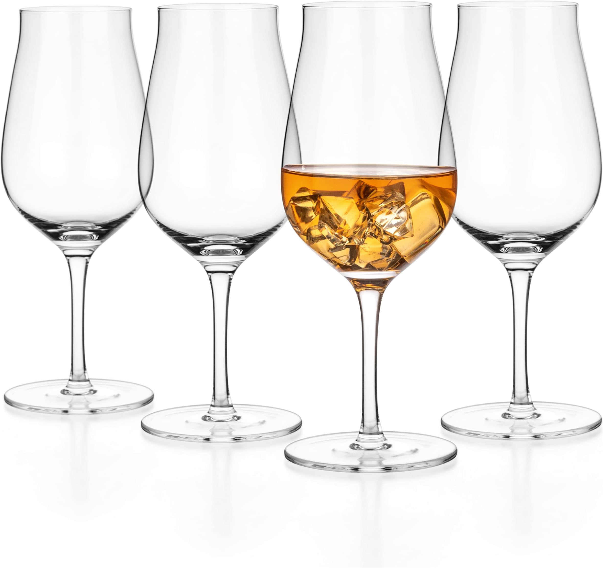 Luxbe Brandy & Cognac Crystal Glasses Snifter, Set of 4