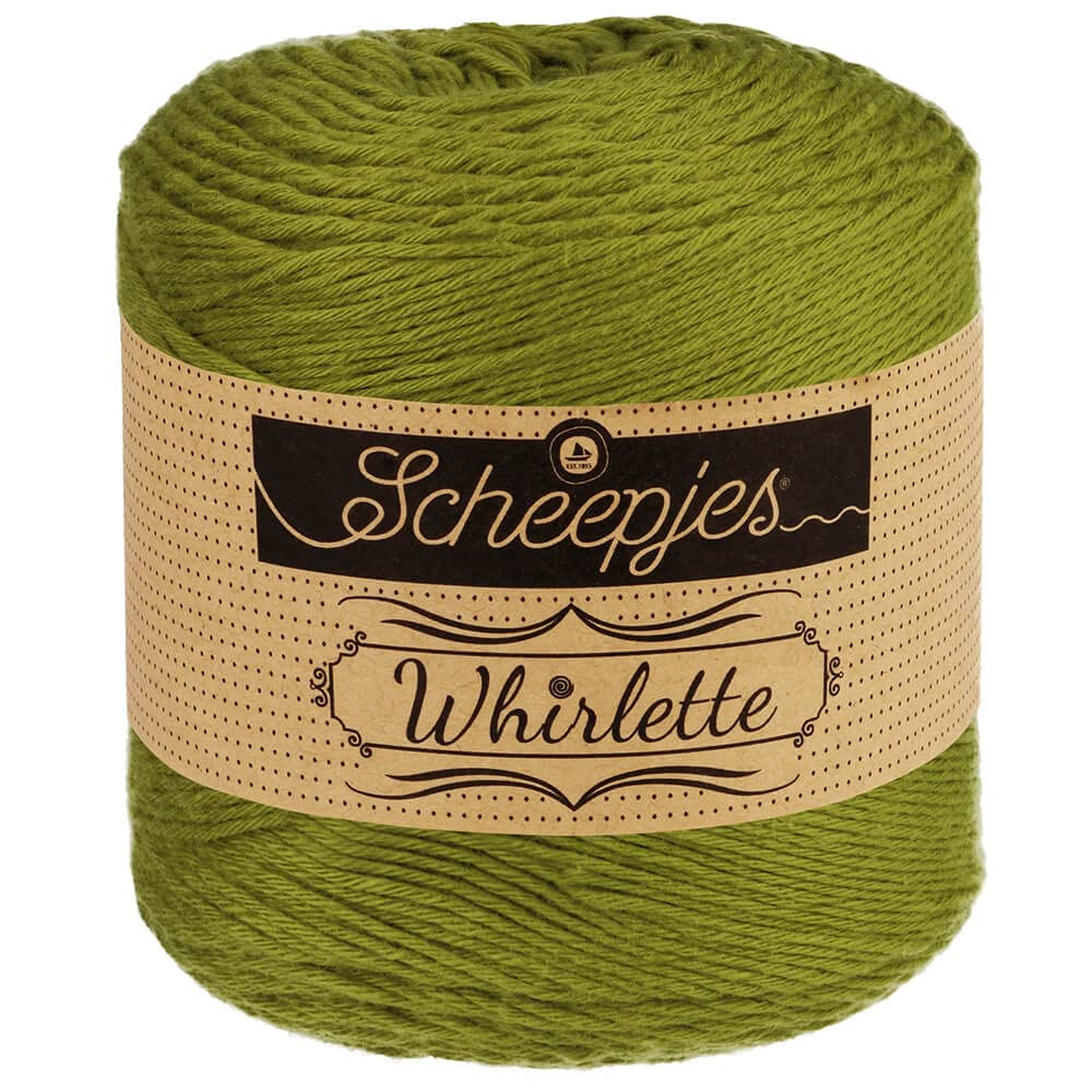 Whirlette 100g - 882 Tangy Olive, Versatile Yarn for Knitting and Crochet