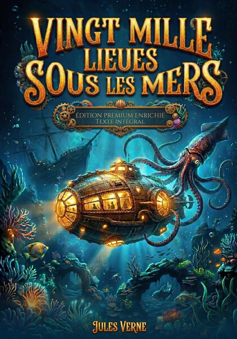 Vingt mille lieues sous les mers: Édition premium enrichie – Texte intégral