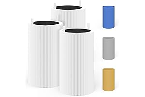 3 Packs Blue Pure 411 HEPA Carbon Replacement Filters