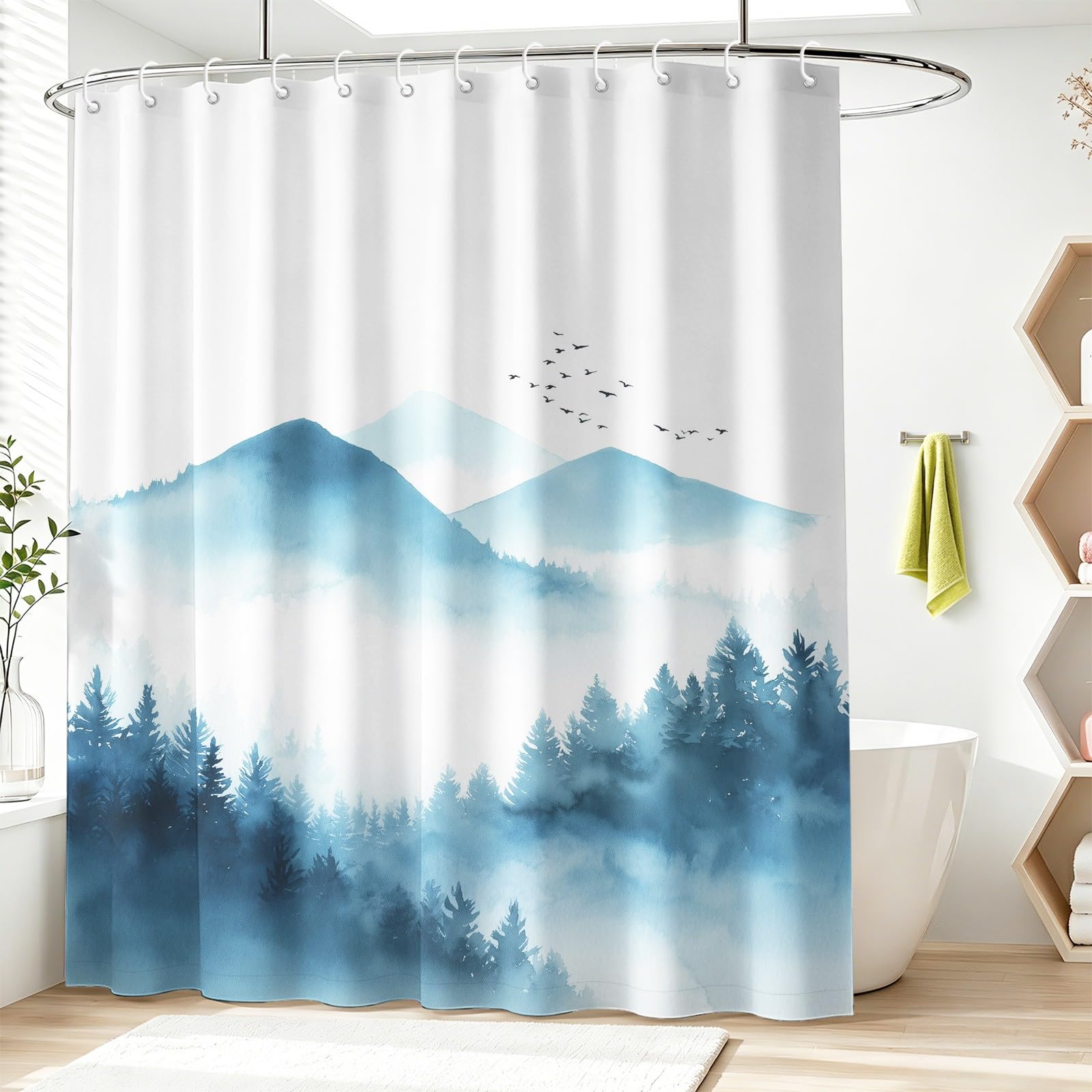 Générique Rideau de Douche Anti-Moisissure 240 x 200 cm Paysage