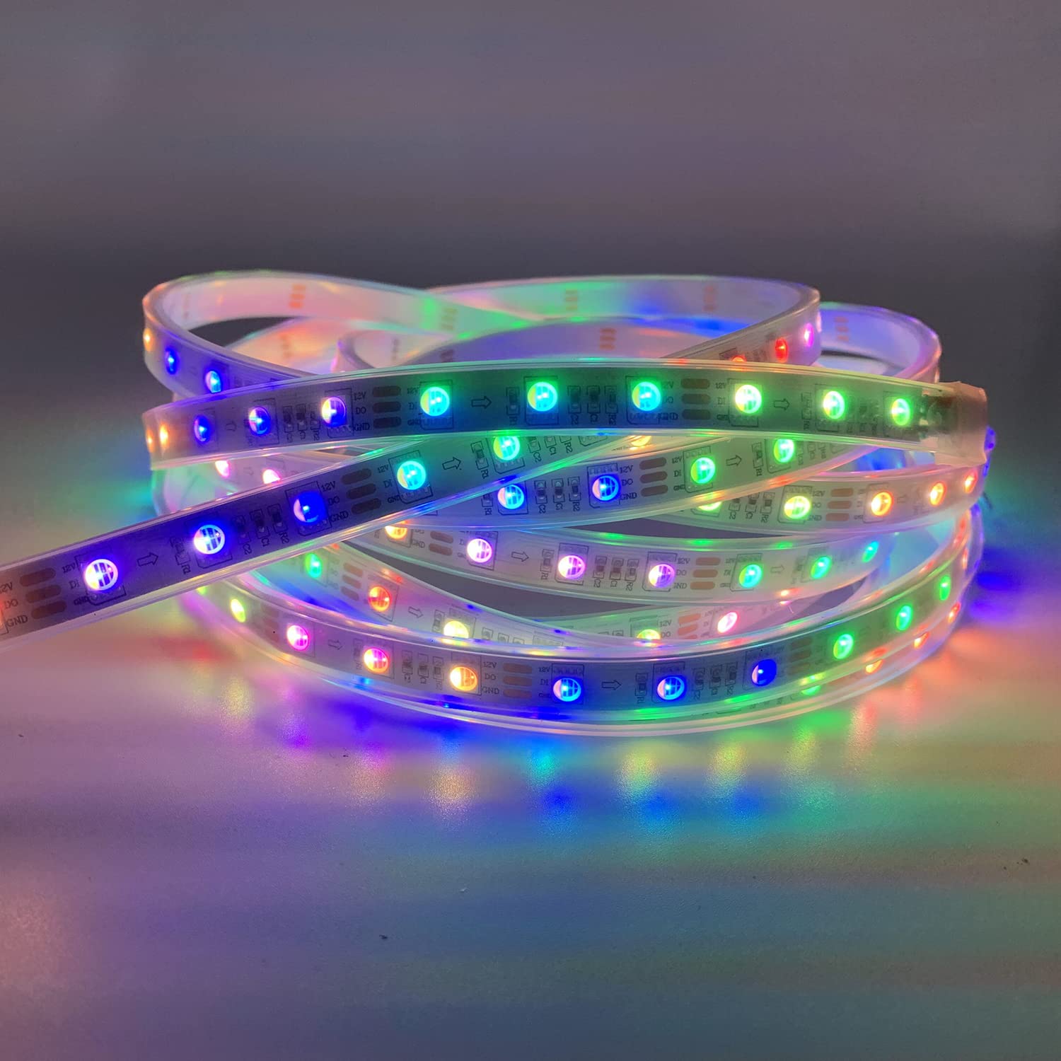 Bande LED RGBWW 5 M DC12 V SK6812 RGBWW 60 LED/m 5050 SMD