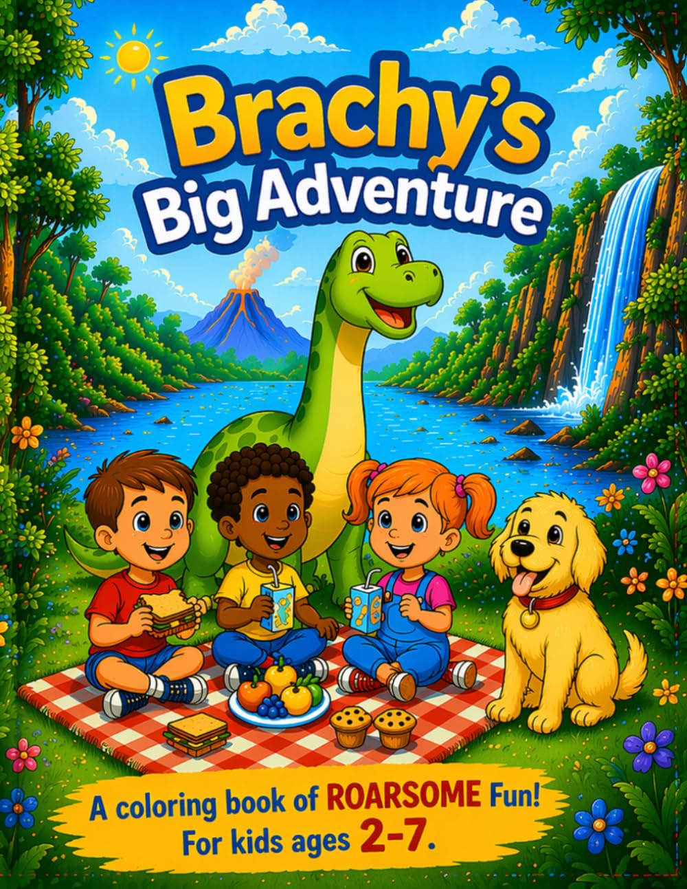 Brachy’s Big Adventure: Dinosaur Coloring Book for Kids Ages 2–7 | 65 Easy & Fun Coloring Pages for Toddlers, Preschool, and Kindergarten: Fun, Simple ... to Build Creativity and Fine Motor Skills
