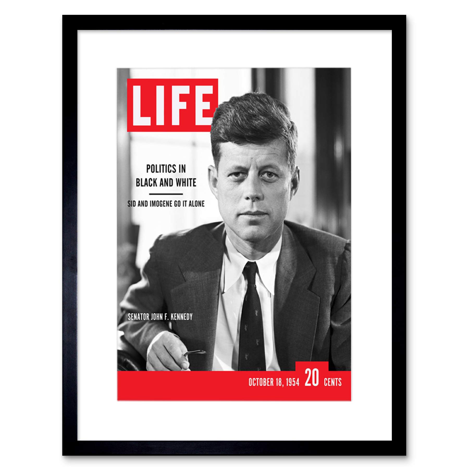 Wee Blue Coo Magazine Cover Life JFK John Kennedy President USA Framed Wall Art Print