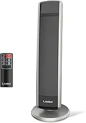 Lasko Aquecedor digital de cerâmica 5586 com controle remoto, cinza escuro
