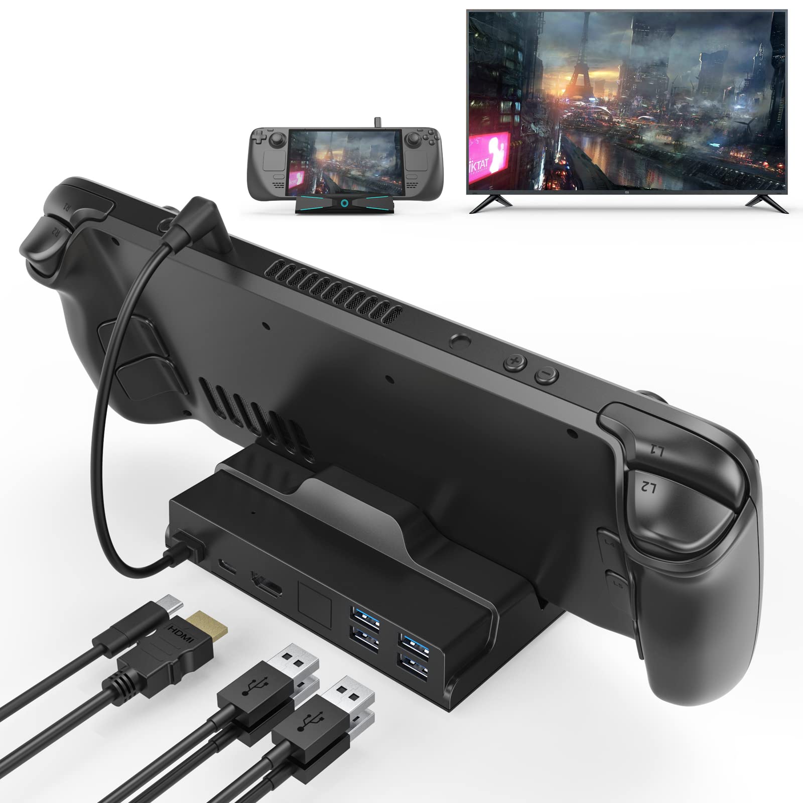 Buy Docking Station for Steam Deck, 5in1 Hub Steam Deck Dock Stand