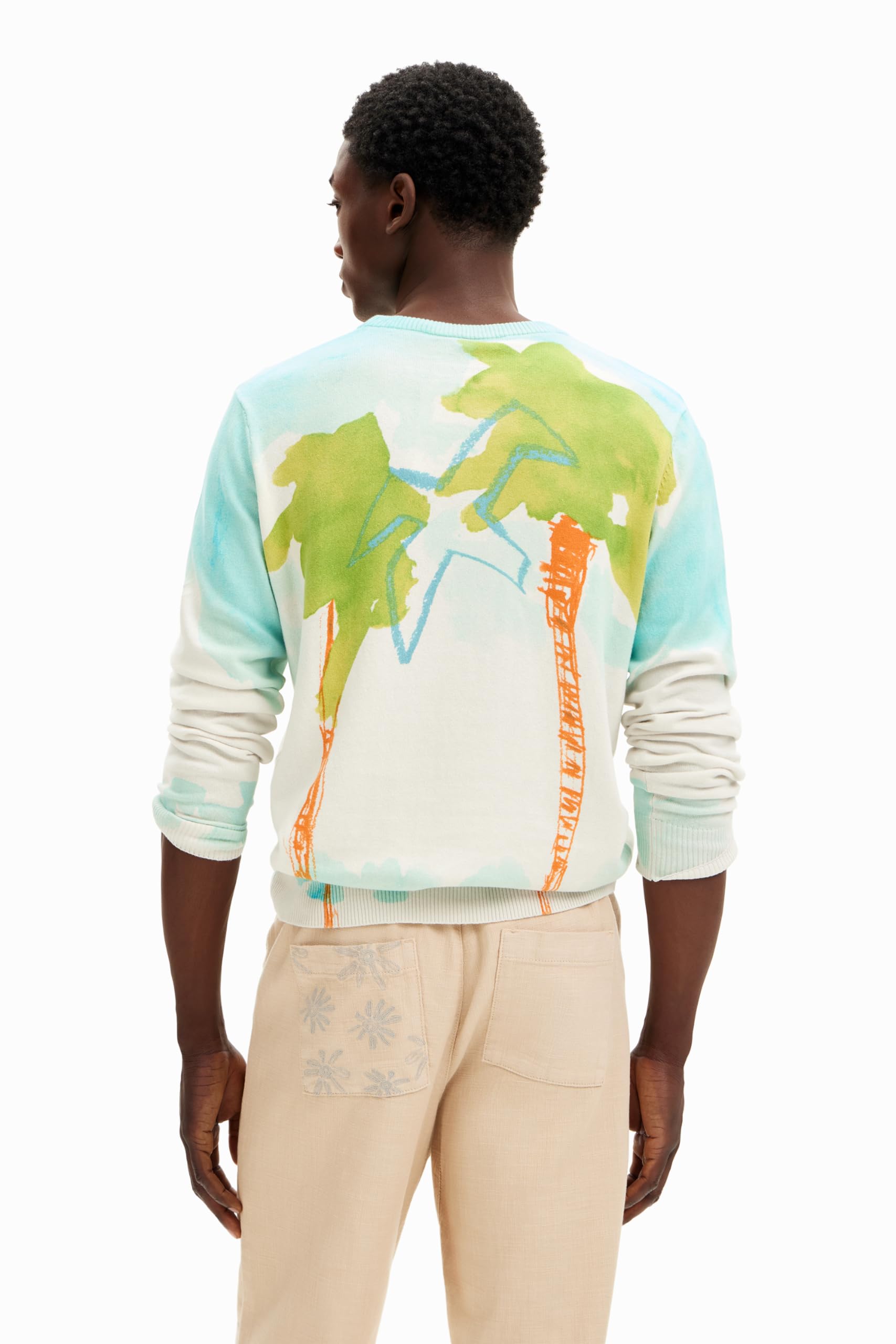 Desigual Jersey de Manga Larga para Hombre Sudadera Hombre