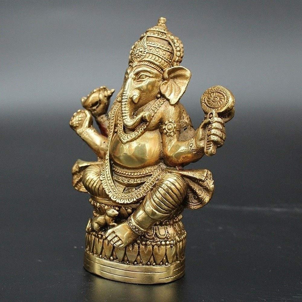 Posąg Buddy, figurka do medytacji, 12cm miedziana rzeźba słonia, dekoracje do domowego ogrodu ozdoby rzemiosło