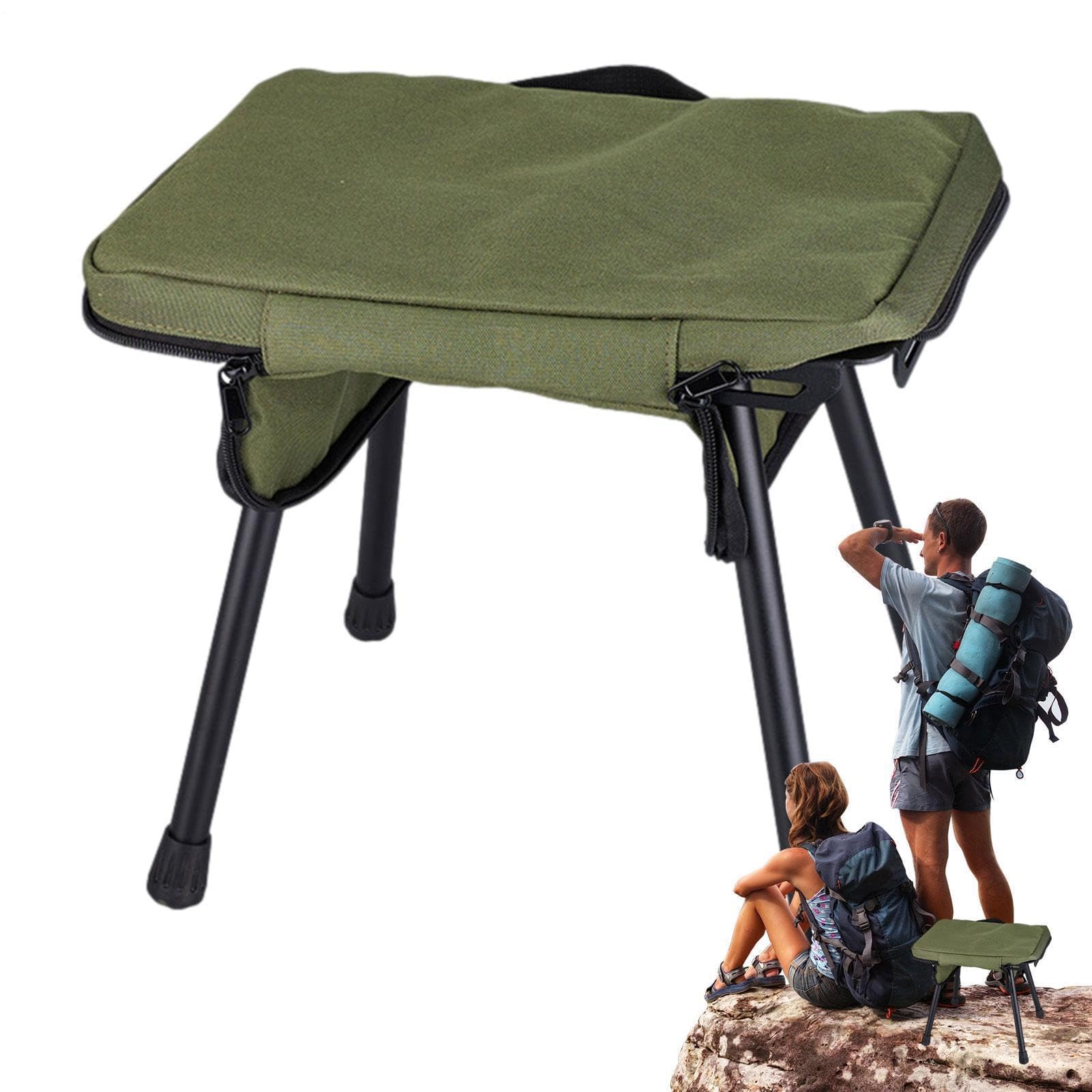 Sgabello da pesca, sedia pieghevole leggera, peso massimo 79,8 kg, sedile portatile da campeggio per pesca all'aperto, escursionismo, viaggi, picnic, giardino, cortile