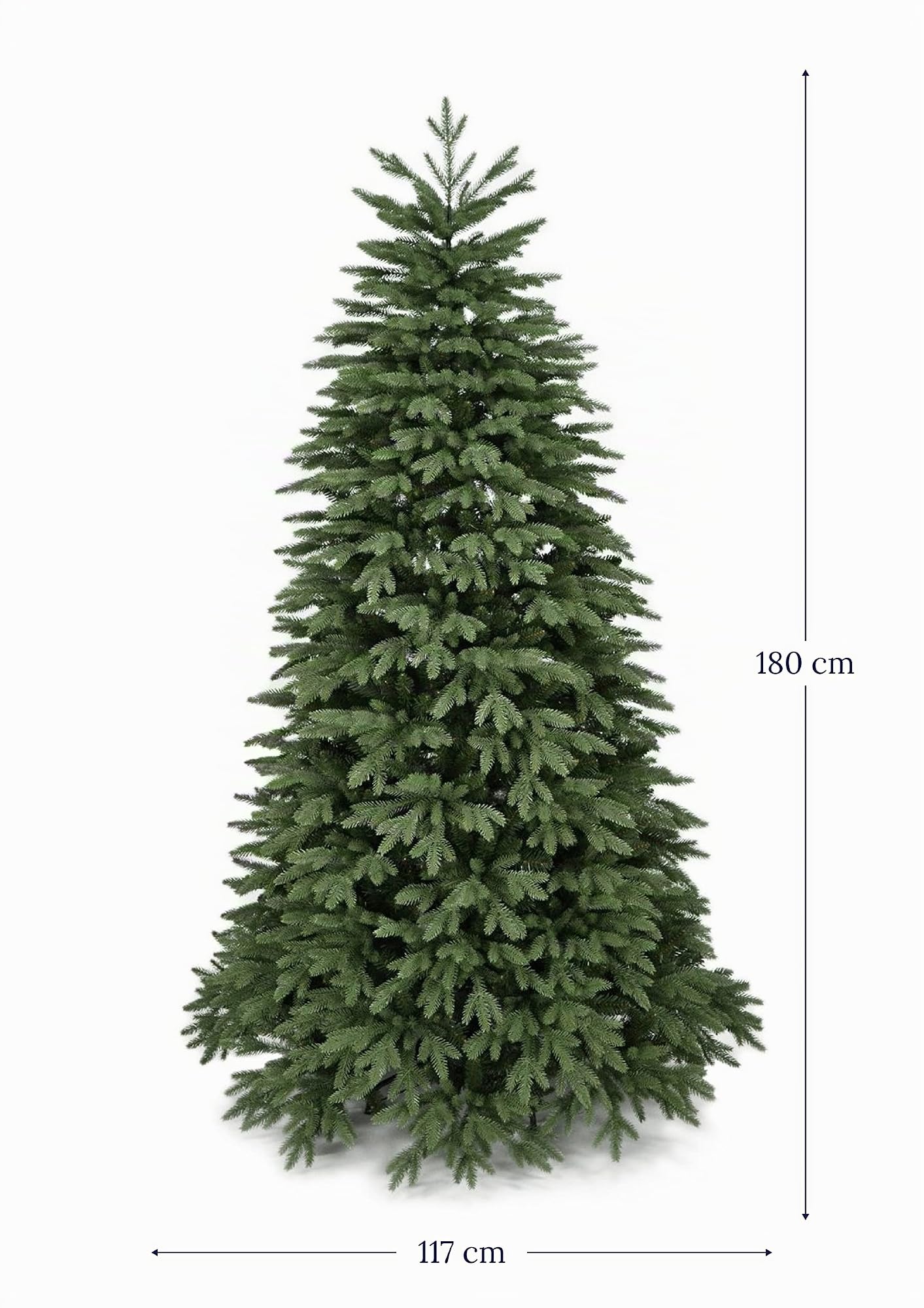 Bop Albero Di Natale Urano, 180 Cm, Con Borsa Porta Albero. Fogliame In PE (polietilene) Real Touch e PVC, Folto Realistico e Naturale, Facile Da Montare: Apertura Dei Rami Ad Ombrello
