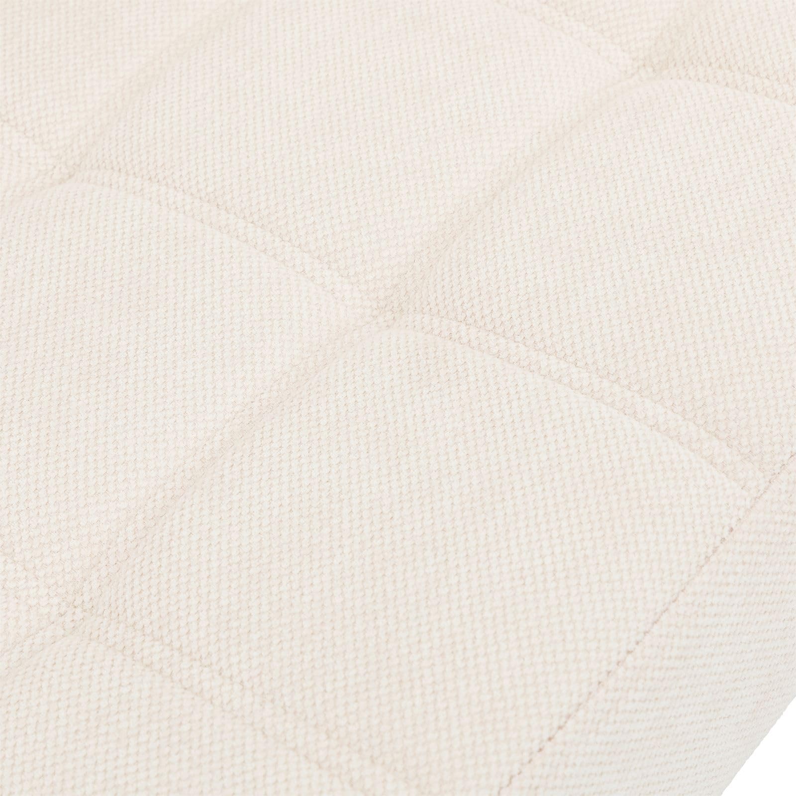 IDIMEX Esszimmerbank KLUPA, gepolstert, Cremeweiß - Moderne Sitzbank mit Rückenlehne, pflegeleichter Webstoff, stabiles Kufengestell, ideal für Küche und Wohnbereich, Platz für 3 Personen