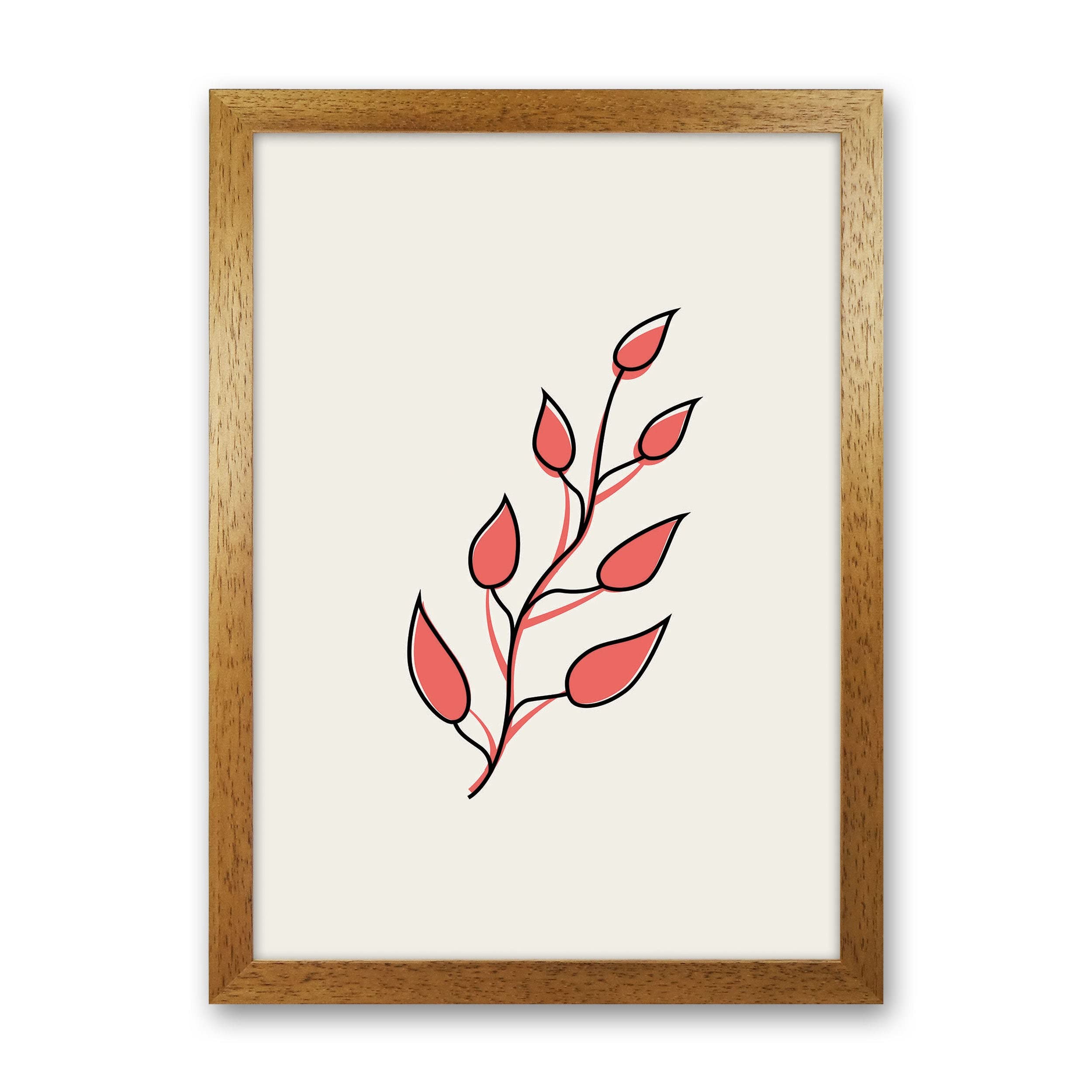 Abstract Tropical Leaves II Art Print by Jason Stanley A1 / Oak Grain