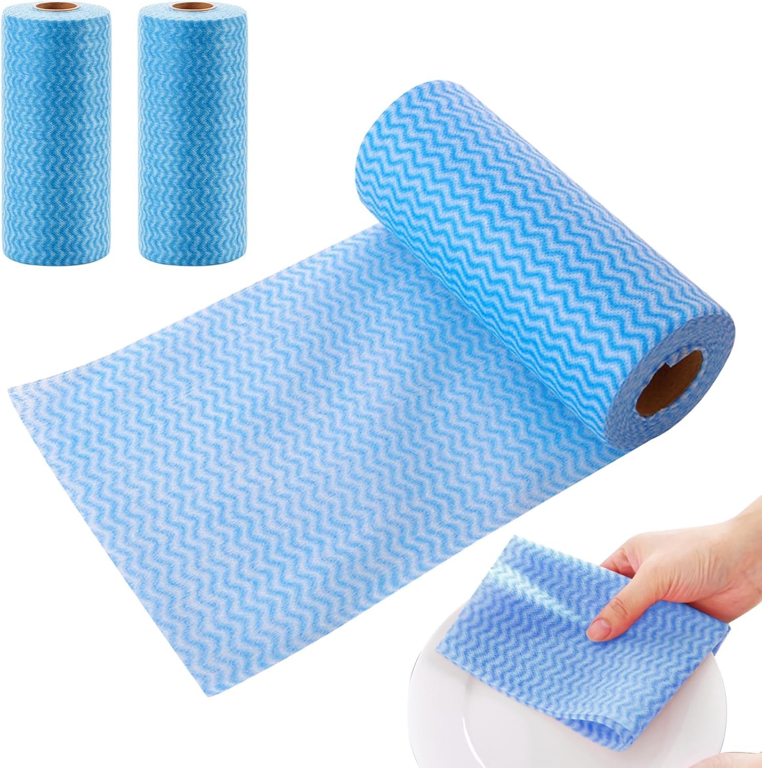 Azonee Disposable Cleaning Towels Rolls 150 Sheets Dish Towels
