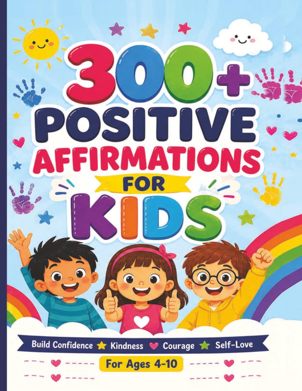 300+ Positive Affirmations for Kids: Build Confidence, Self-Esteem, Kindness, Courage & Positive Thinking for Children Ages 4–10