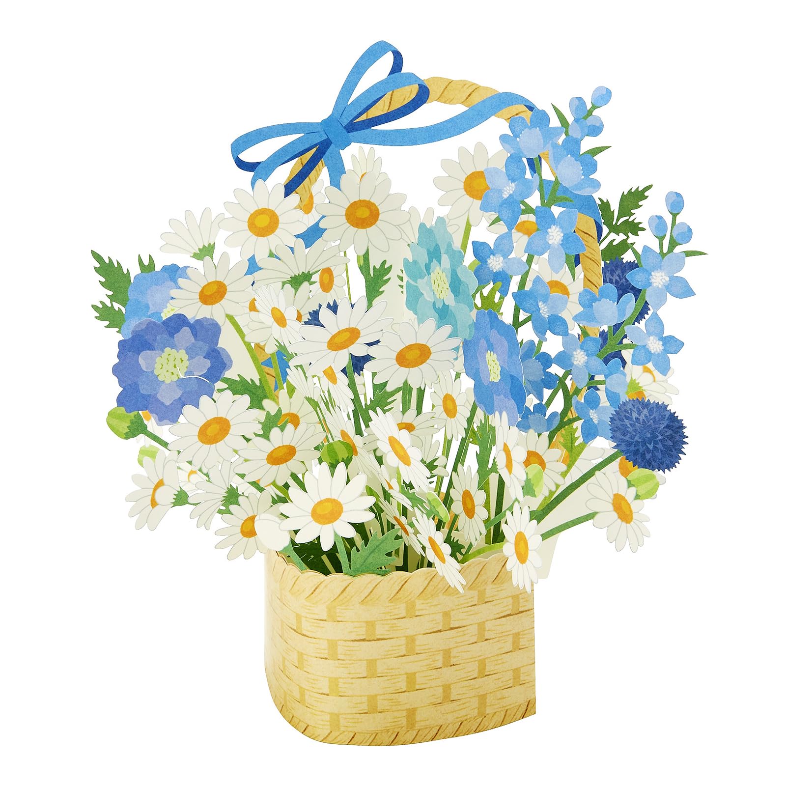 Amazon.co.jp: サンリオ メッセージカード レーザーカット青い花の